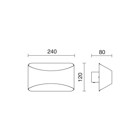 Applique Cooper IP20 LED SMD 9W 3000K Blanc