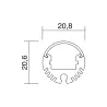 Profil sur la suspension / suspension D20 ANOD. (3m)