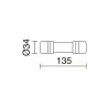 Double connecteur IP68 5 pôles Ø5 - 13mm