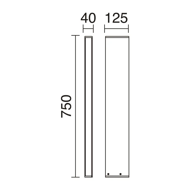 Tourret H750 Balise IP65 LED SMD 13W 1750LM 3000K Anthracite