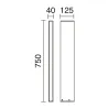 Tourret H750 Balise IP65 LED SMD 13W 1750LM 3000K Anthracite