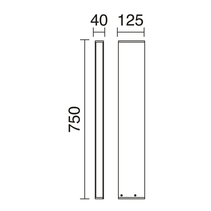 Tourret H750 Balise IP65 LED SMD 13W 1850LM 3000K Anthracite