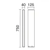 Tourret H750 Balise IP65 LED SMD 13W 1850LM 3000K Anthracite