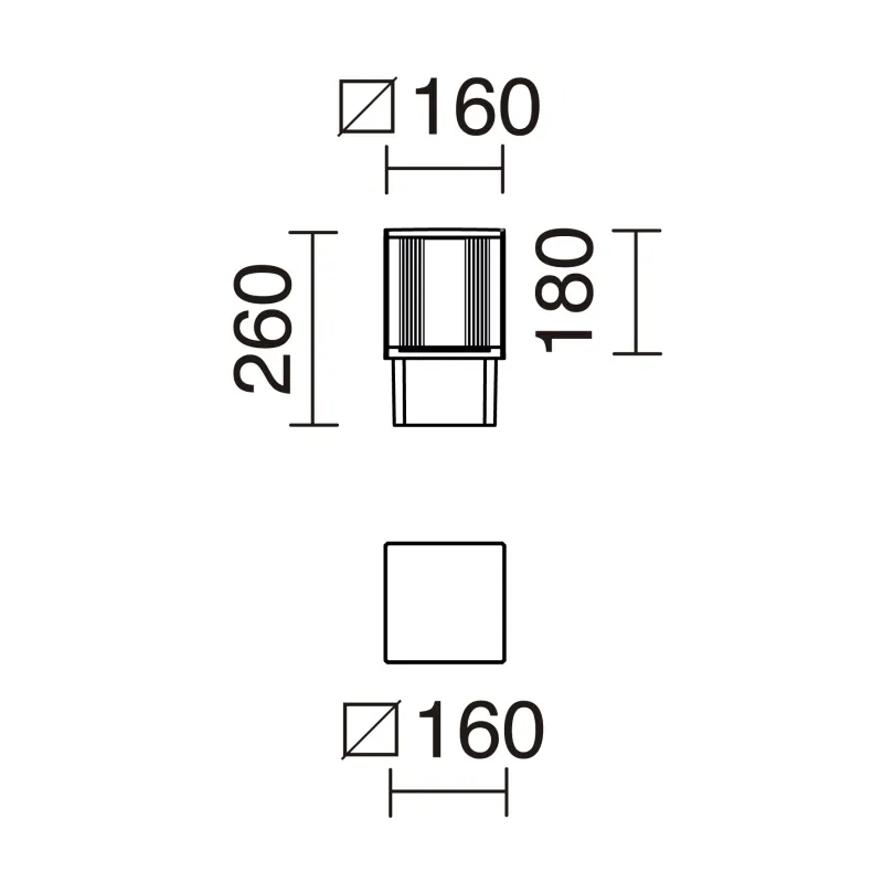 Aura IP65 LED SMD 14W 4000K 1840LM oxyde 1840LM