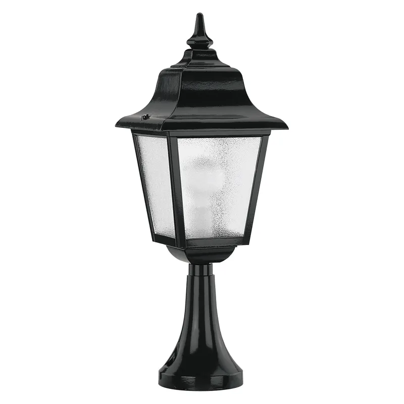 Balliza Rob IP43 E27 max. Verre transparent noir 42W