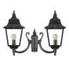 Tête Rob IP43 2 x E27 max. 2x verre transparent noir 42W