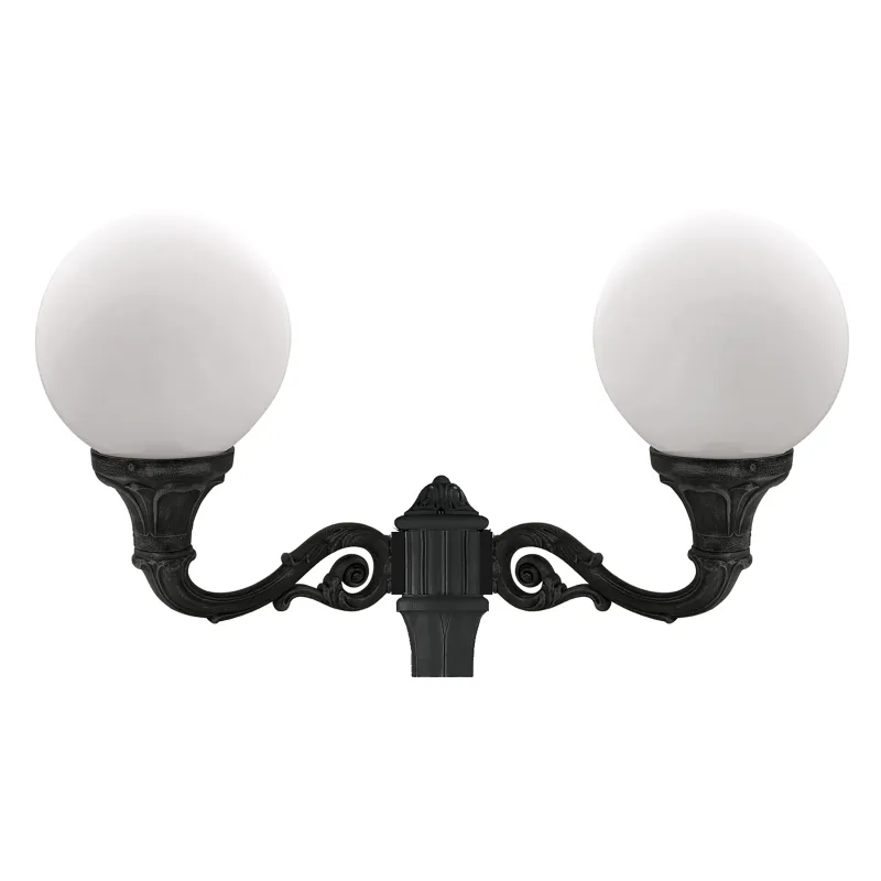 Tête 2l. Indura Globe IP65 2x E27 max. 105W noir