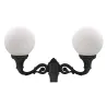 Tête 2l. Indura Globe IP65 2x E27 max. 105W noir