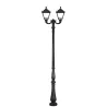 Tête 2 lampes Indura Medium 4 IP55 GX53 LED T2 4x 7W - 4x 10W Noir