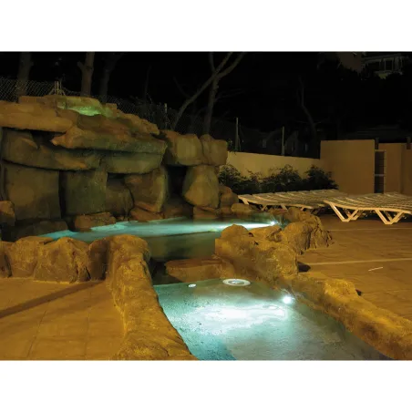 PCL submersible encastré IP68 LED 4W RVB PISCC. Hormi Blanc
