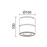Projecteur DISC IP65 LED COB 13W 830 34º anthracite