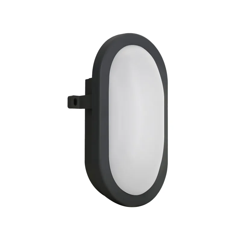 Applique ovale FAR IP54 LED SMD 12W 840LM 4000K Noir