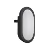 Applique ovale FAR IP54 LED SMD 12W 840LM 4000K Noir