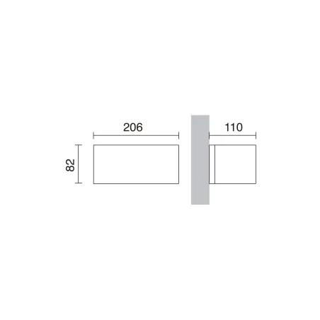 Applique Isora LED SMD 2X 8.3W 2x 1595LM 4000K 2EM Anthracite