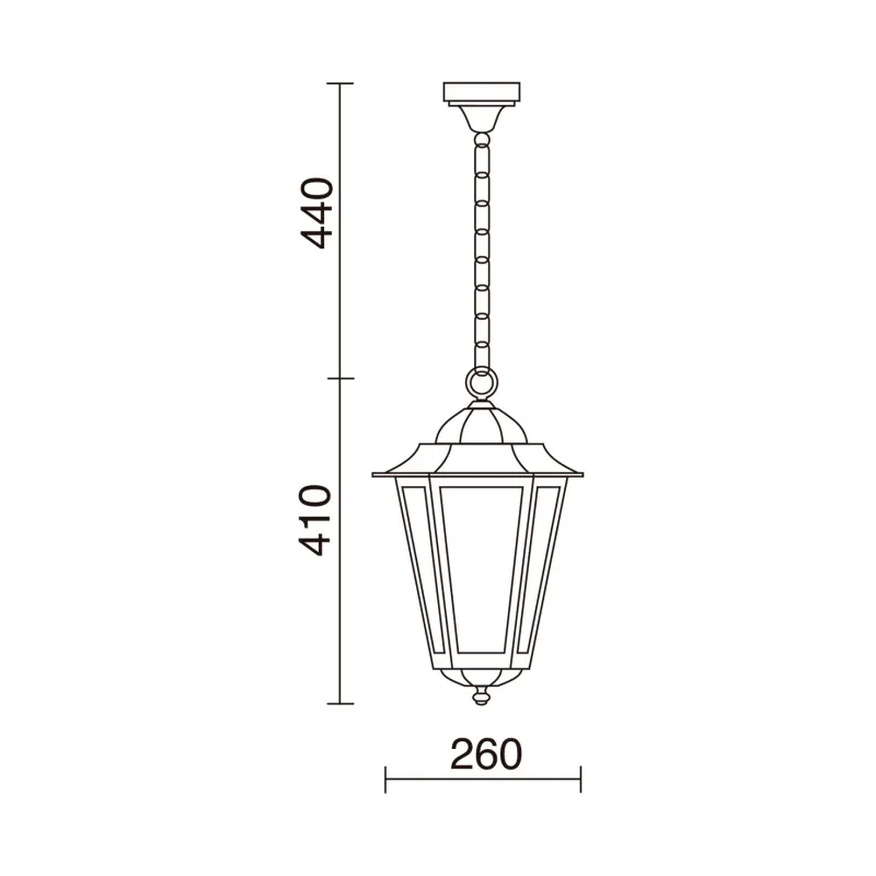 Larol Hang Elite 6 IP43 E27 max. Verre transparent blanc 42W