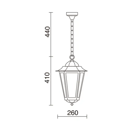 Larol Hang Elite 6 IP43 E27 max. Verre transparent blanc 42W