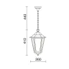 Larol Hang Elite 6 IP43 E27 max. Verre transparent blanc 42W