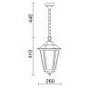 Larol Hang Elite 6 IP43 E27 max. Verre transparent blanc 42W