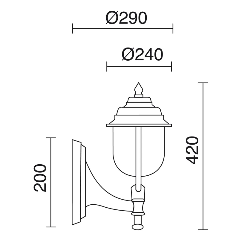 Keo Suspension IP43 E27 max. 42W noir