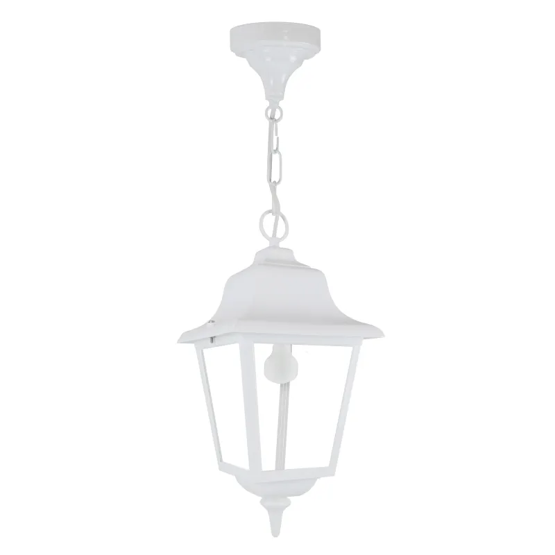 Suspension de luminaire Rob IP43 E27 max. Verre transparent blanc 42W