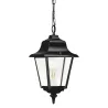 Suspension de luminaire Rob IP43 E27 max. Verre transparent noir 42W
