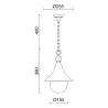 Trom suspension IP43 E27 max. 42W blanc