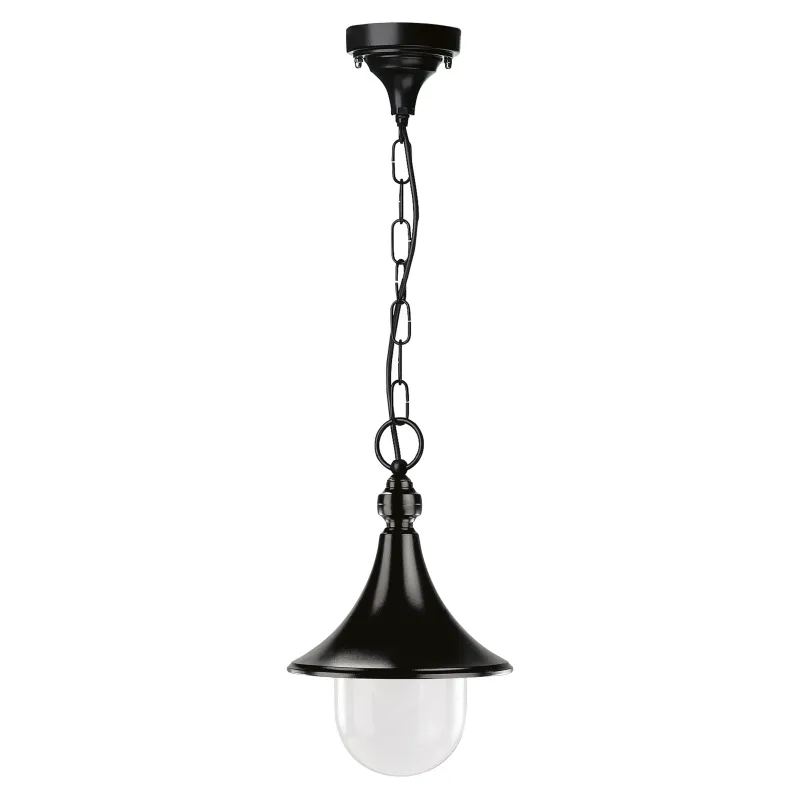 Trom suspension IP43 E27 max. 42W noir