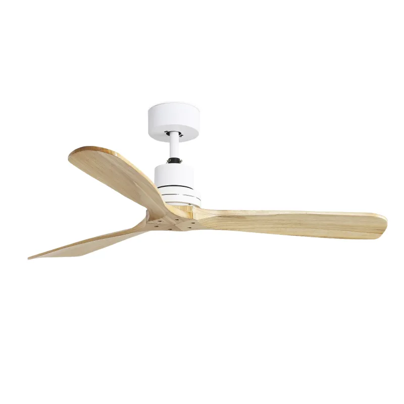Breeze IP20 Ventilateur sans lumière Ø132CM blanc / érable naturel