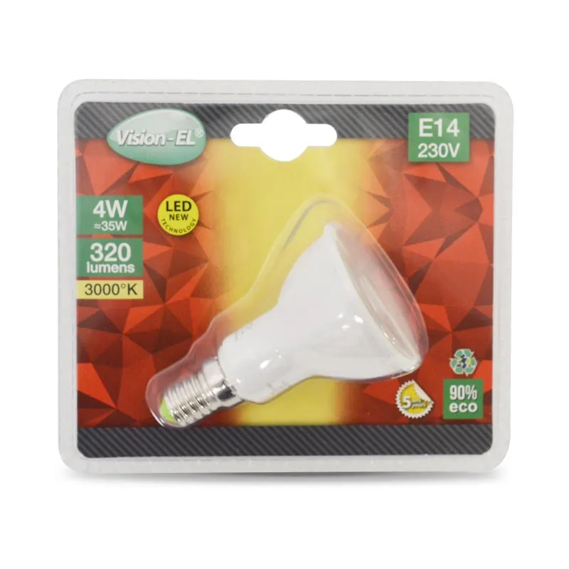 LED 4W E14 3000K 75° BOITE