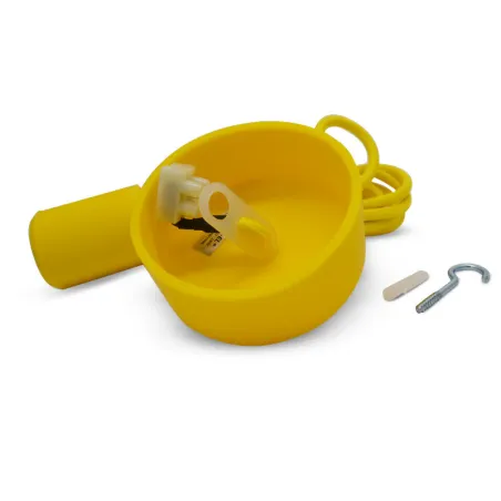 BUTTERFLY E27 DOUILLE SILICON + CABLE 2M JAUNE