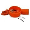BUTTERFLY E27 DOUILLE SILICON + CABLE 2M ORANGE