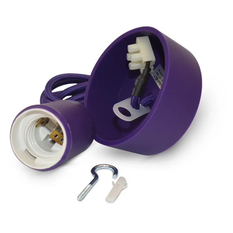 BUTTERFLY E27 DOUILLE SILICON + CABLE 2M VIOLET