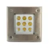 ETNA CARRE SPOT ENCASTRABLE SOL 9W 4000K IP67 INOX 304