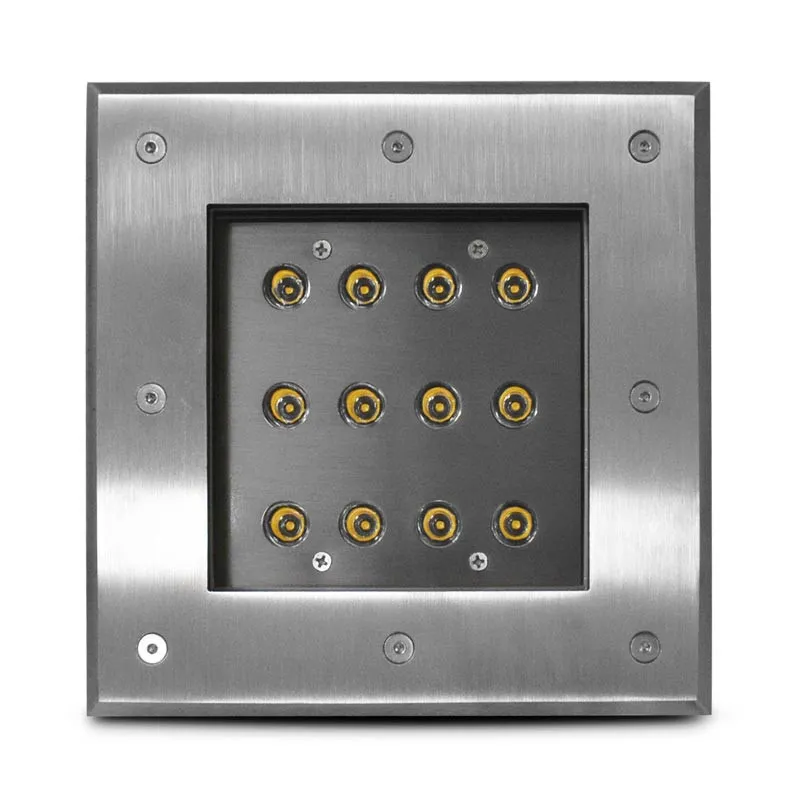 ETNA CARRE SPOT ENCASTRABLE SOL 12W 4000K IP67 INOX 304