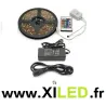 kit ruban 5 mètres led strip rgb smd 5050 + télécommande + transformateur   