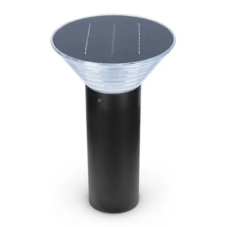 SUNNY COUPOLE POTELET SOLAIRE CONIQUE 9V 380MM 4W 3000K NOIR IP65