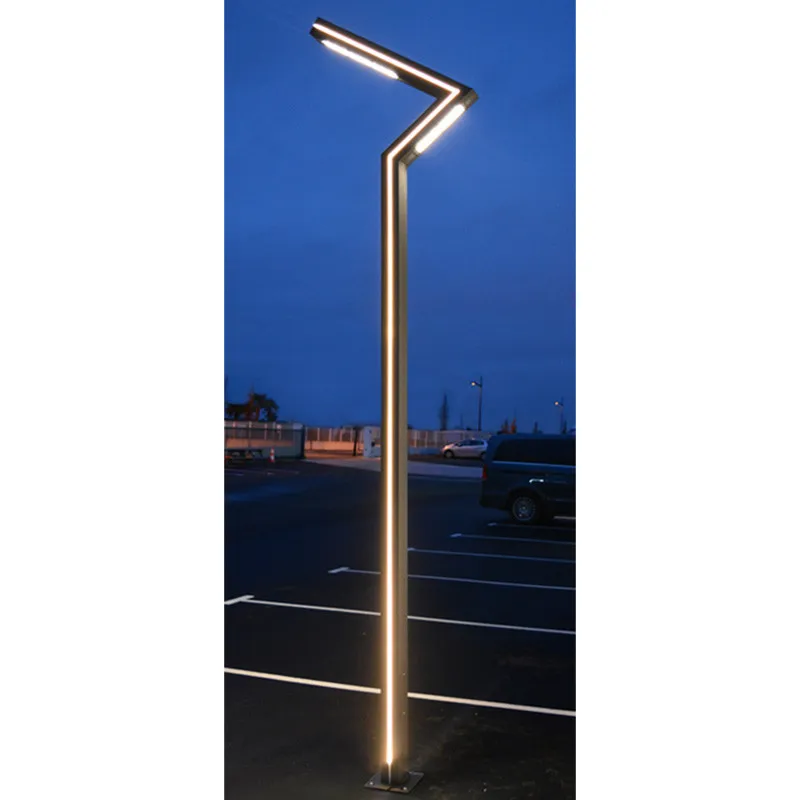 ZIGZAG LAMPADAIRE ECLAIRAGE PIETON 50W 4000K IP65 3 MÈTRES GS