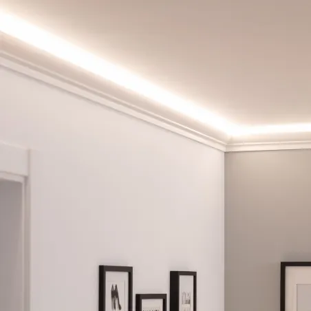 Moulure 2m corniche cornière ruban led éclairage indirect Bandeau lumineux