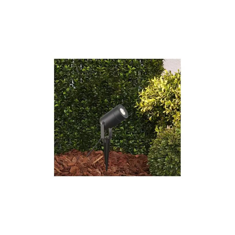 PROJECTEUR PIQUET LED 12 V 1 X GU5.3 NOIR IP65 SLIM
