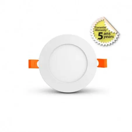 SLIMY II DOWNLIGHT DIAM 120MM 6W 4000K BLC 5ANS