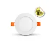 SLIMY II DOWNLIGHT DIAM 120MM 6W 4000K BLC 5ANS