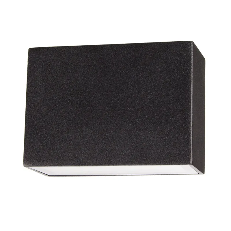 applique-murale-exterieur-noire-design-double-eclairage-led-12w-etanche-180mm