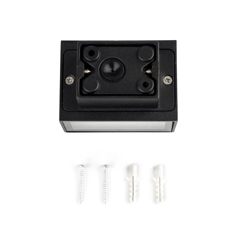 applique-murale-exterieur-noire-design-double-eclairage-led-12w-etanche-180mm