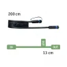 exterieur pleug & play Câble 2m 1 in-2 out IP68 2x1,5qmm H07RN-F noir