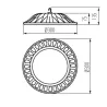 Gamelle industrielle HIBO cloche LED 100W-4000k Projecteur