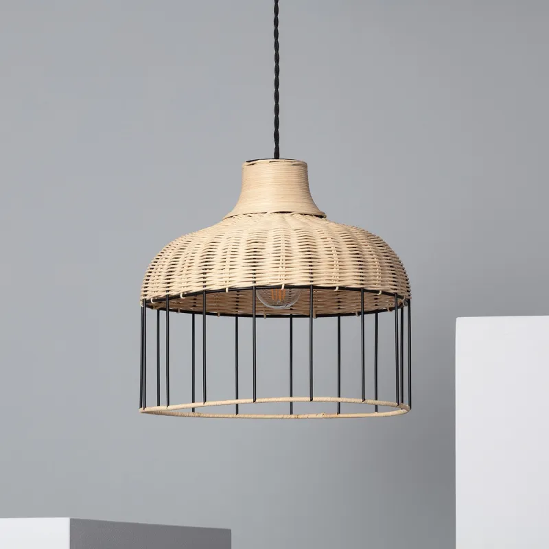 suspension-luminaire-suspendu-cage-metal-et-rotin-culot-e27