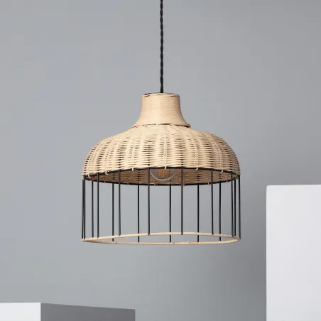 suspension-luminaire-suspendu-cage-metal-et-rotin-culot-e27