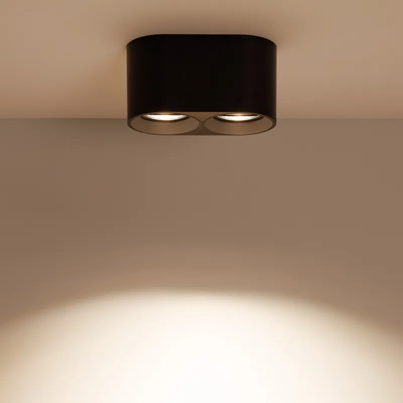plafonnier-noir-double-ampoule-10w-led-gu10-220v