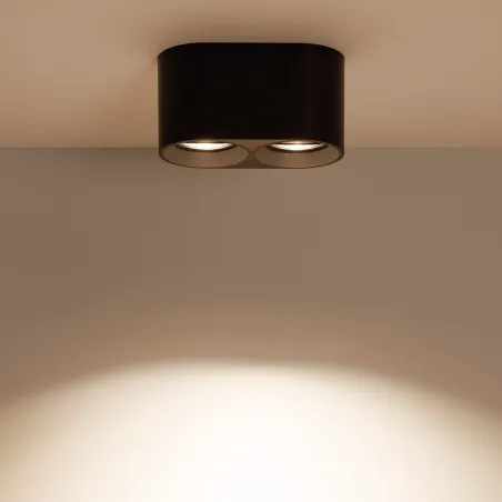 plafonnier-noir-double-ampoule-10w-led-gu10-220v