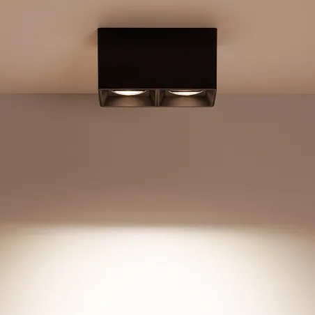 plafonnier-noir-double-ampoule-10w-led-gu10-220v